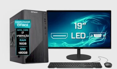 Computador Intel I7 16gb Ssd 1tb Monitor 20 Teclado E Mouse