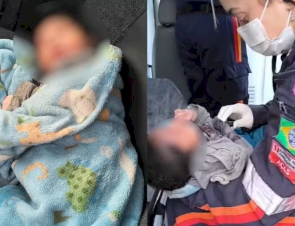 Bebê é abandonado em caixa de papelão às margens de rodovia em Caldazinha